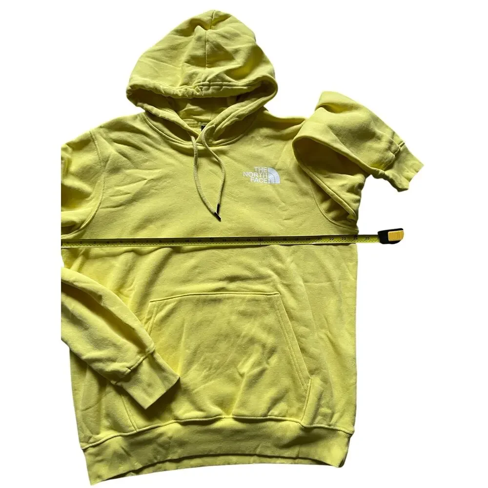 The North Face Mens/Teen Yellow Sweatshirt Size Large Hoodie Oversize Dopamine